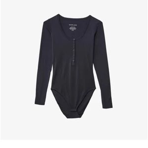 Everlane Pima Cotton Henley Bodysuit